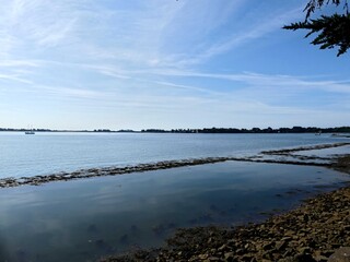 Ile-aux-Moines, August 2025: Hiking around Ile-aux-Moines in the Gulf of Morbihan in Brittany- View...