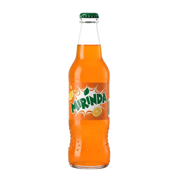Mirinda bottle isolated on white png