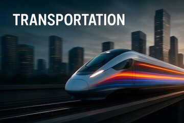 Obraz premium High-Speed Magnetic Levitation Train for Modern Transport