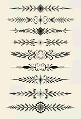 A beautiful set of hand-drawn botanical dividers and classic page flourishes, this vintage collection is perfect for adding an elegant touch to wedding stationery and formal documents.
