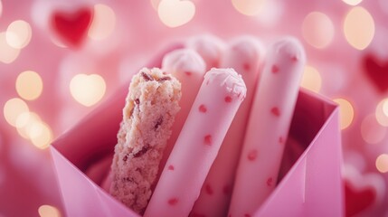 Pepero day with Chocolate Biscuit Sticks set,Pocky straw stick set,Couple Lovely day,Pepero Day Love Event,romantic event banner illustration,November 11th concept,valentine day.