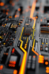 Close-Up of Electronic Circuit Boards