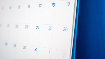 Plakat calendar page date background business planning appointment meeting concept