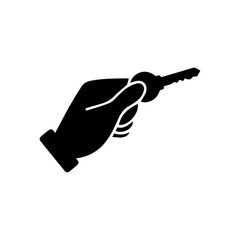 holding key glyph icon