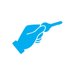 Obraz premium holding key colored icon