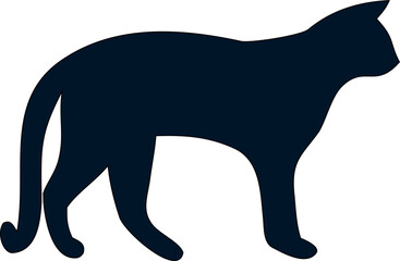 black cat silhouette vector