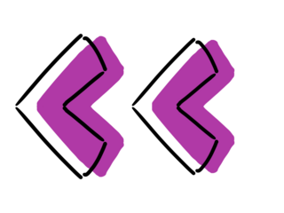 pink and blue arrows