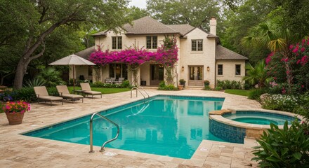 Elegant Villa with Pool, Hot Tub and Flowering Garden