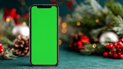 Holiday App Design Template with Gifts and Lights - Powered by Adobe