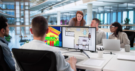 Diverse Construction Team Using Digital Tools