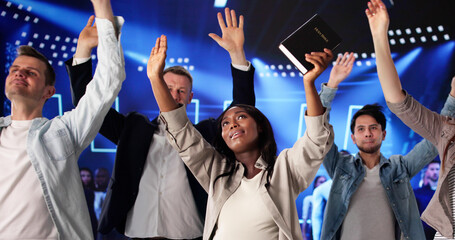 Diverse Group Of People Worship Together