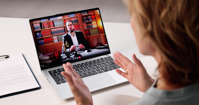 Diverse Senior Woman Consults Virtually