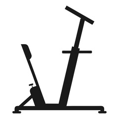 A silhouette vector illustration of a Versa Climber for exercise