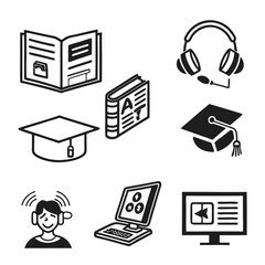 education icon set