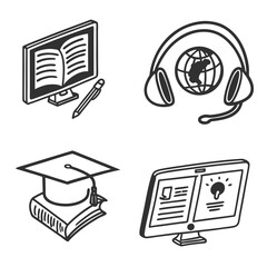 education icon set
