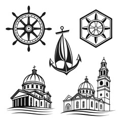 set of vector illustrations