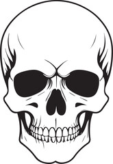 Minimal Black Skull Outline Vector Illustration

Simple Skull Outline Icon in Black Design

Stylized Black Skull Contour Graphic for Stickers or Prints

Abstract Skull Outline Drawing in Black Line Ar