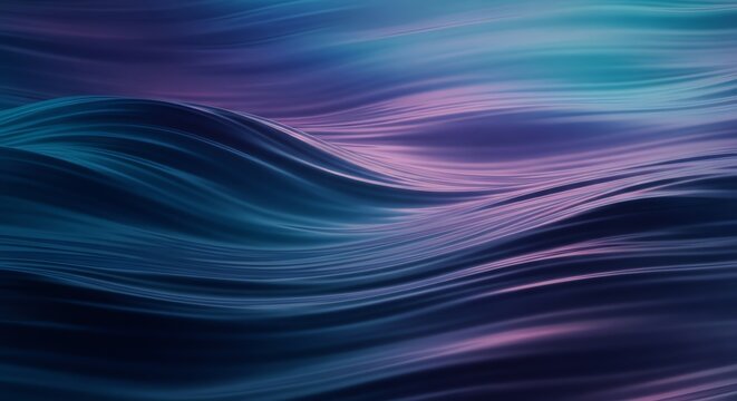 Flowing blue and purple abstract wave pattern