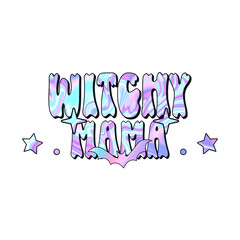 Witch mama Iridescent Halloween Fantasy Design