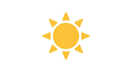 Sun vector graphic summer sunshine illustration hot weather sunny day light bright heat sunbeam 10 rays