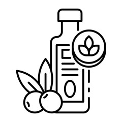 This Organic olive oil icon is suitable for Organic Product, etc.