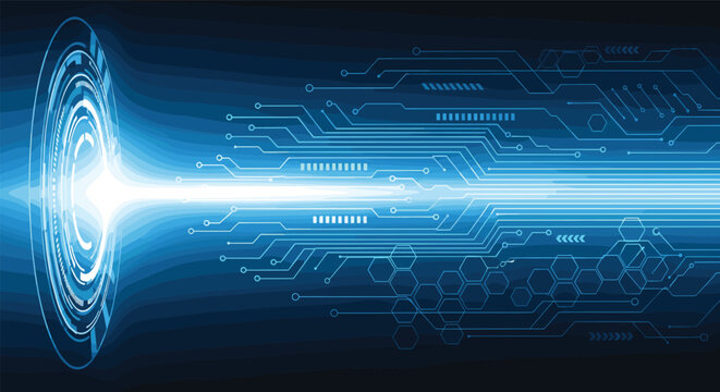 Digital transformation abstract technology network data flow futuristic energy light sci fi concept