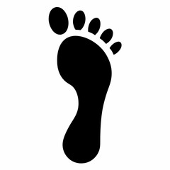 Silhouette Footprint Vector