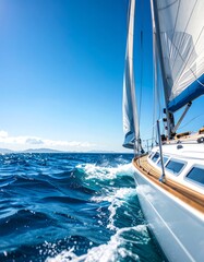 Fototapeta premium Sailing yacht on a sunny day