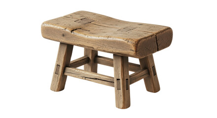 Isolated Wooden Stool