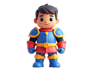 Fototapeta premium Cute 3D Knight Illustration