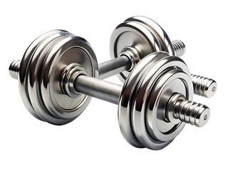 Naklejka premium dumbbells on white background ,PNG.AI Generated.