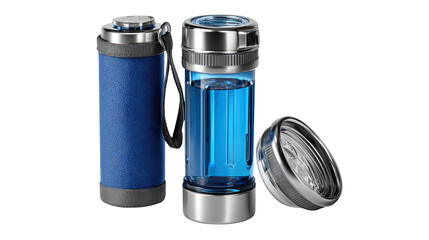 Innovative Hydration: A futuristic water bottle, capturing the essence of healthy lifestyle. This bottle design brings together functionality and modern aesthetics.