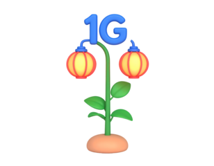 3D Illustration of Growing Network