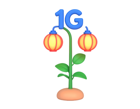 3D Illustration of Growing Network