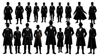 Silhouette men's fashion