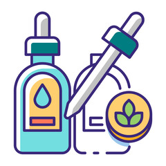 This Organic essential oil icon is suitable for Organic Product, etc.