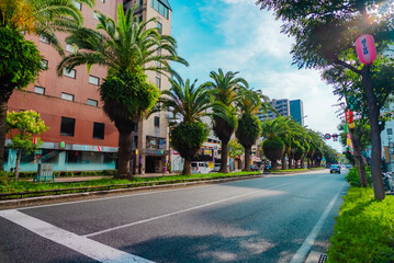 The view of around Kouchi Station