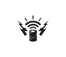 Wireless battery charging icon
