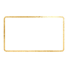 rectangle squared minimalist golden frame elegant border element