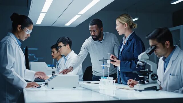 Research team leader directing an international multidisciplinary laboratory investigation