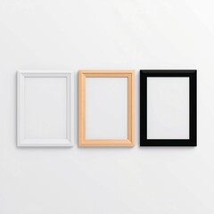 empty frames on the wall