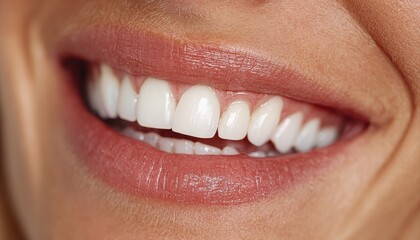 Beautifully Healthy White Teeth Showing a Radiant Smile