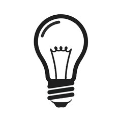 Bright idea symbol, conceptual illustration for innovation, inspiration, and creativity