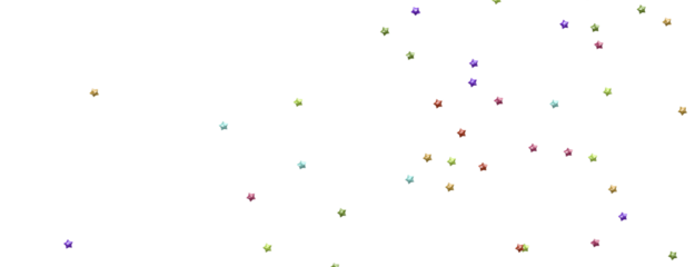 Radiant Showers: Immerse Yourself in a Spellbinding 3D Colorful Stars Downpour