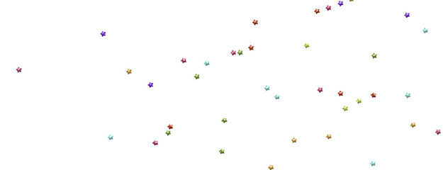 Cosmic Overture: Step Into the Allure of a 3D Colorful Stars Rainfall