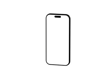 Clean smartphone mockup with blank screen. Perfect for app presentations or website designs. Download now!