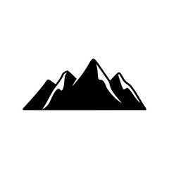 Iconic mountain range silhouette with rugged peaks and stark contrasting shadows