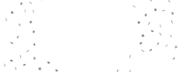 Silver stars border 3d