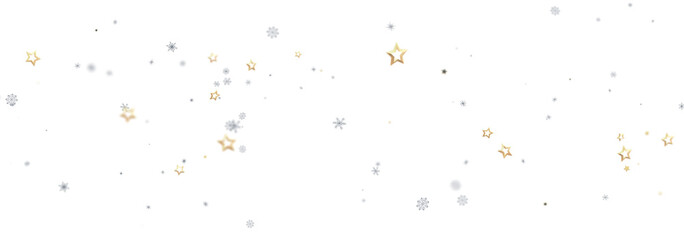 Sparkling stars and snowflakes on white. Perfect for holidays, celebrations, and winter themes.