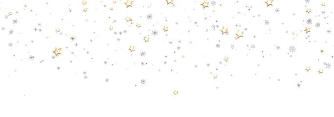 Beautiful winter background with falling stars and snowflakes. Perfect for Christmas cards and holiday designs.
